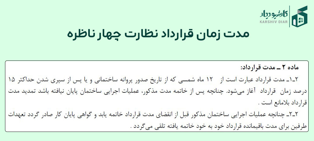 قرارداد نظارت چهار ناظره