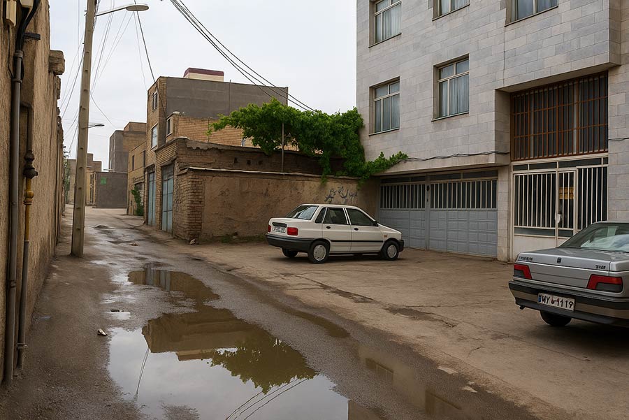 محاسبه عقب نشینی ساختمان